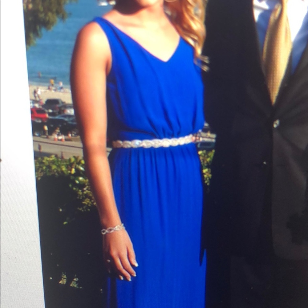 Gianni Bini long blue dress